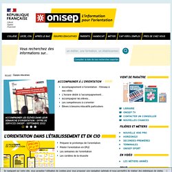 Équipes éducatives - Onisep