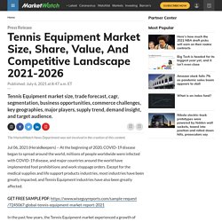 Tennis Equipment Market Size, Share, Value, And Competitive Landscape 2021-2026
