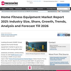 Home Fitness Equipment Market Report 2021: Industry Size, Share, Growth, Trends, Analysis and Forecast Till 2026