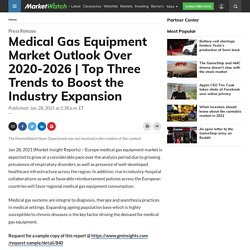 Medical Gas Equipment Market Outlook Over 2020-2026