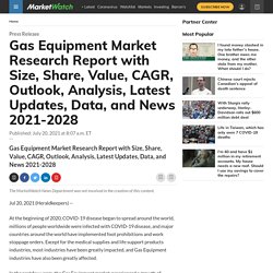 Gas Equipment Market Research Report with Size, Share, Value, CAGR, Outlook, Analysis, Latest Updates, Data, and News 2021-2028