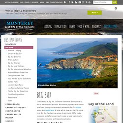Big Sur California - Official Tourism Information