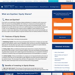 What are Equity Shares?