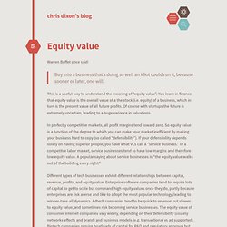 Equity value