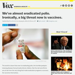 We’ve almost eradicated polio. Ironically, a big threat now is vaccines.