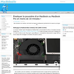 Éradiquer la poussière d'un MacBook ou MacBook Pro en moins de 10 minutes !