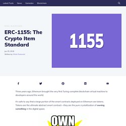 ERC-1155: The Crypto Item Standard