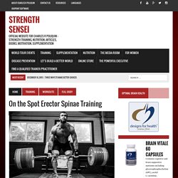 On the Spot Erector Spinae Training