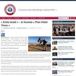 Le plan sioniste pour le moyen orient Oded Yinon