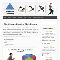 Ergonomic Kneeling Chair Reviews
