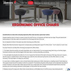 Ergonomic Office Chairs – The Chair Guys