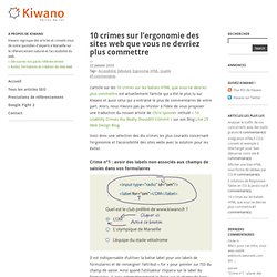 10 crimes sur l’ergonomie des sites web que vous ne devriez plus commettre - Kiwano