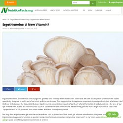 Ergothioneine: A New Vitamin?