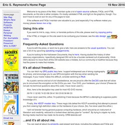 Eric S. Raymond's Home Page
