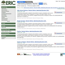 ERIC - search results fashion