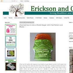 Erickson and Co.: {Tutorial} How to Sew a Pocket Diaper with Free Pattern and Photos