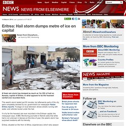 Eritrea: Hail storm dumps metre of ice on capital
