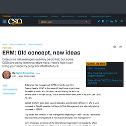 ERM: Old concept, new ideas - Network World