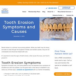 Tooth Erosion Symptoms and Causes
