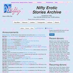 Nifty Erotic Stories Archive - Gay Fiction