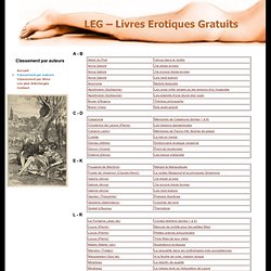 Livres érotiques gratuits