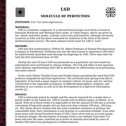 Online Books : "The Essential Psychedelic Guide" - LSD