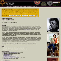 Terence McKenna Vault