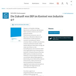 ERP im Kontext von Industrie 4.0