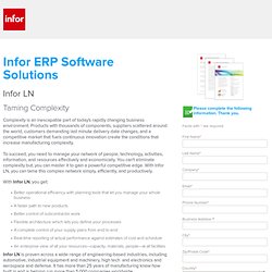 ERP Software – Infor ERP LN