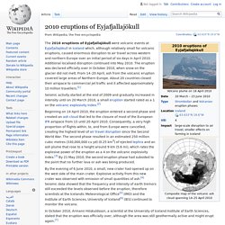 2010 eruptions of Eyjafjallajökull