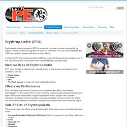 Erythropoietin EPO explained