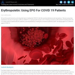 Human Erythropoietin Helping in Treatment of COVID19 Patients