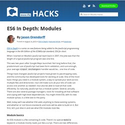 ES6 In Depth: Modules
