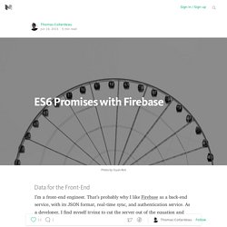 ES6 Promises with Firebase