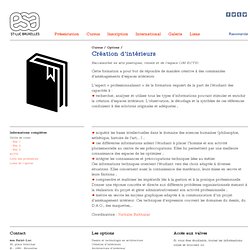 Esa : : Création d’intérieurs