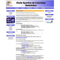ESC Badminton 92 - club de badminton de Colombes