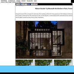 ‘Maison Escalier’ by Moussafir Architectes in Paris, France