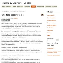 Une télé escamotable - Marine & Laurent - Le site