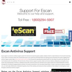 Escan Antivirus Support