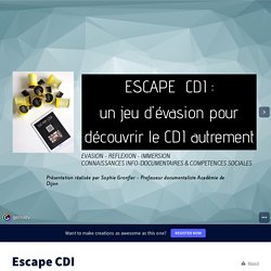 Escape CDI by Sophie G. on Genially