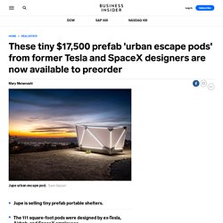 Tiny 'escape pods' from ex-Tesla, SpaceX designers up for preorder