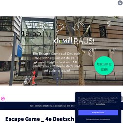 Escape Game _ 4e Deutsch d'après Elena Maugis