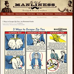 3 Ways to Escape Zip Ties: An Illustrated Guide