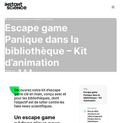 Escape game "Panique dans la bibliothèque"