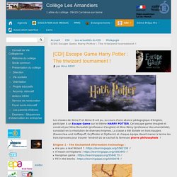 [CDI] Escape Game Harry Potter : The triwizard tournament !