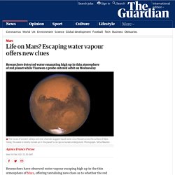 Life on Mars? Escaping water vapour offers new clues