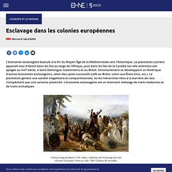 Esclavage dans les colonies européennes