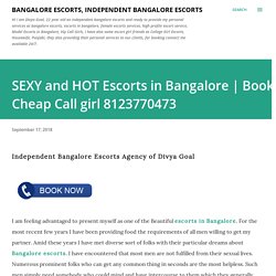 SEXY and HOT Escorts in Bangalore