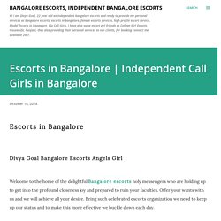 Independent Call Girls in Bangalore