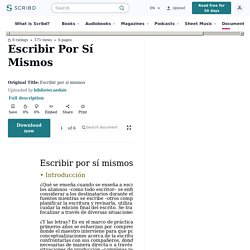 Escribir Por Sí Mismos